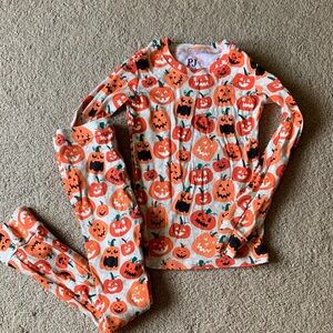 The Children's Place Glow in the Dark Pumpkin Pajamas